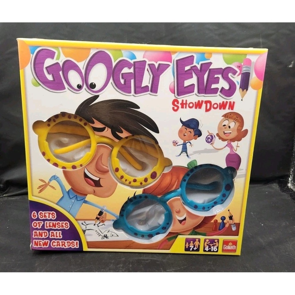 Googly Eyes Showdown - Vision Distorting Drawing Game By Goliath Missing Blue Le